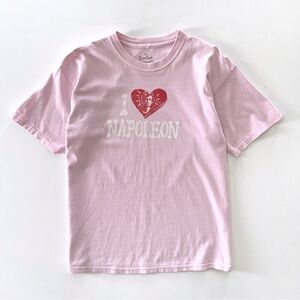 Napoleon Dynamite Rare 2005 I Heart Napoleon Pink T-Shirt Y2K Unisex XL